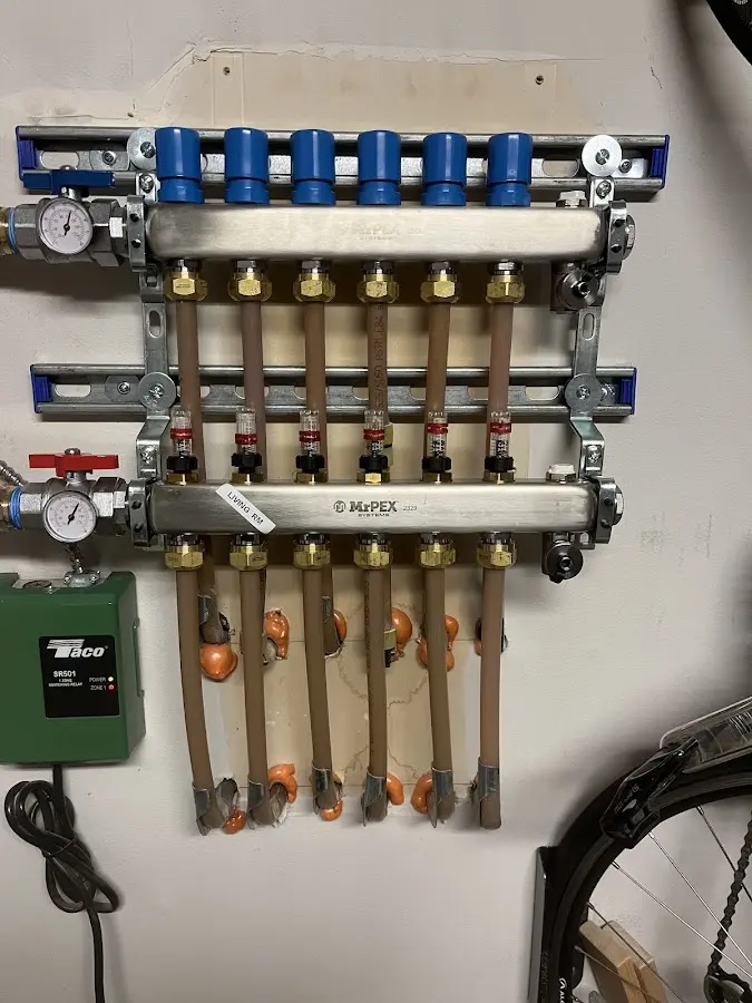 Plumber performing Gas Line Installation at a residential property in Oldsmar